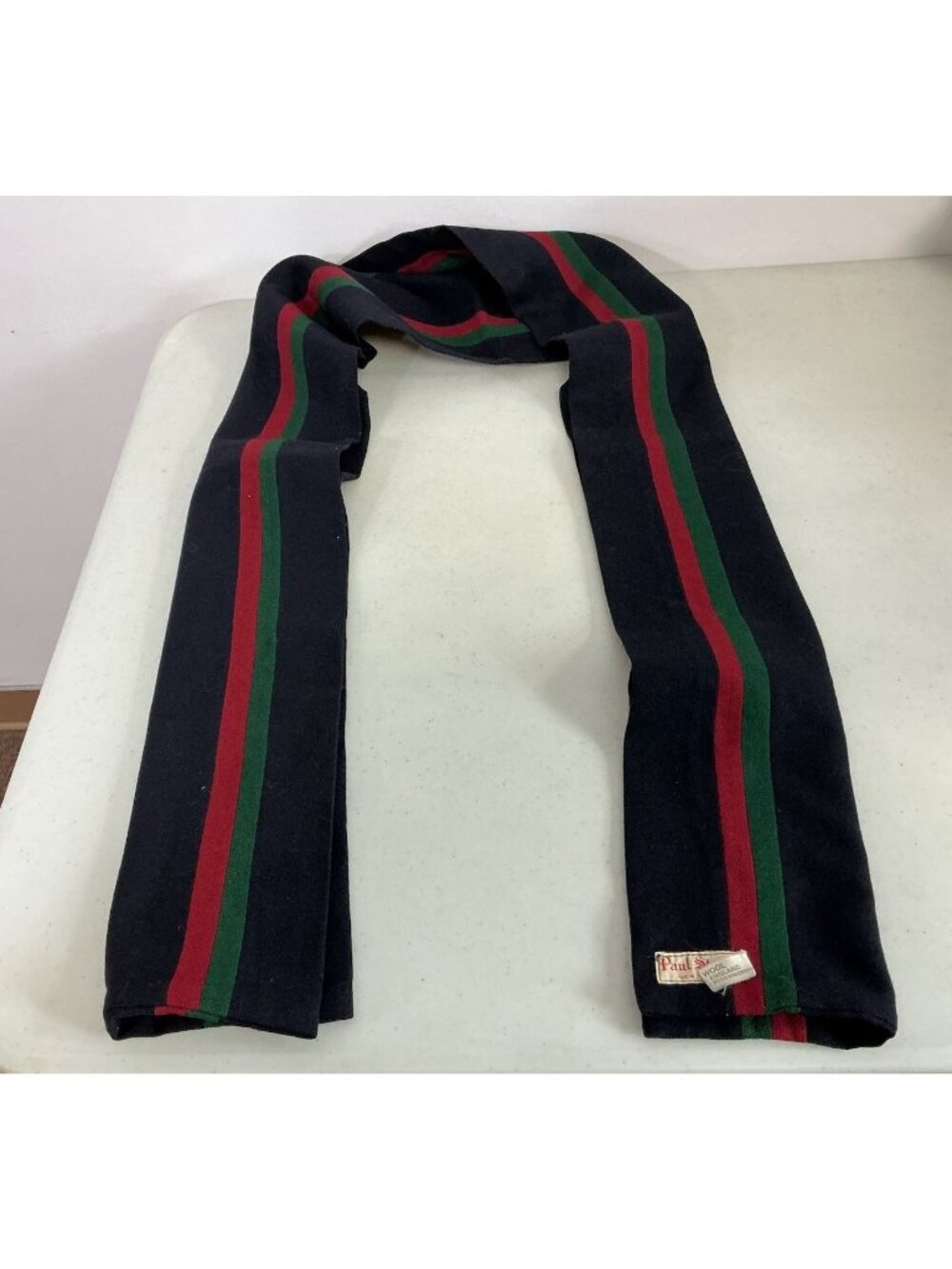 Vintage Paul Stuart Wool Scarf Made in England